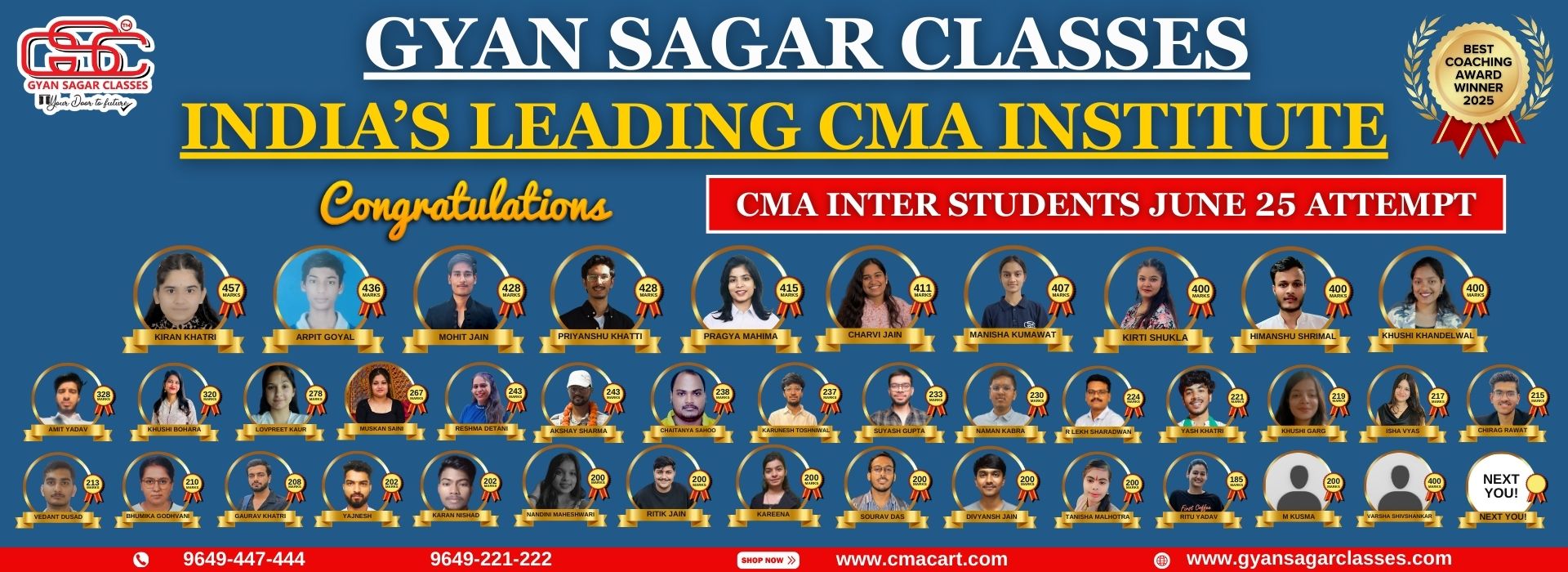 CMA INTER STUDENTS J25